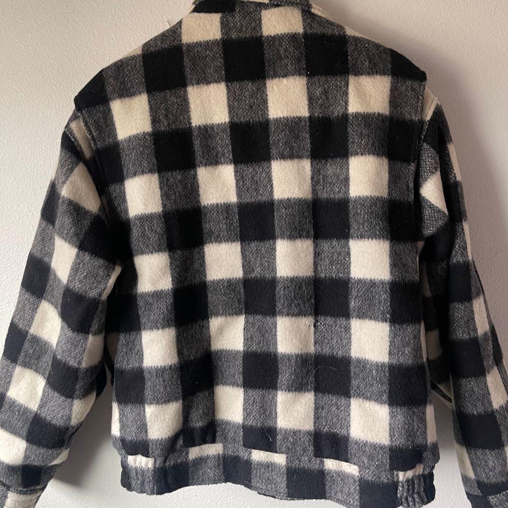 Vintage Rage Buffalo Check Wool Bomber Jacket - Picture 7 of 11